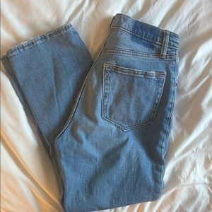 Abercrombie & Fitch Blue Ankle Cropped Jeans